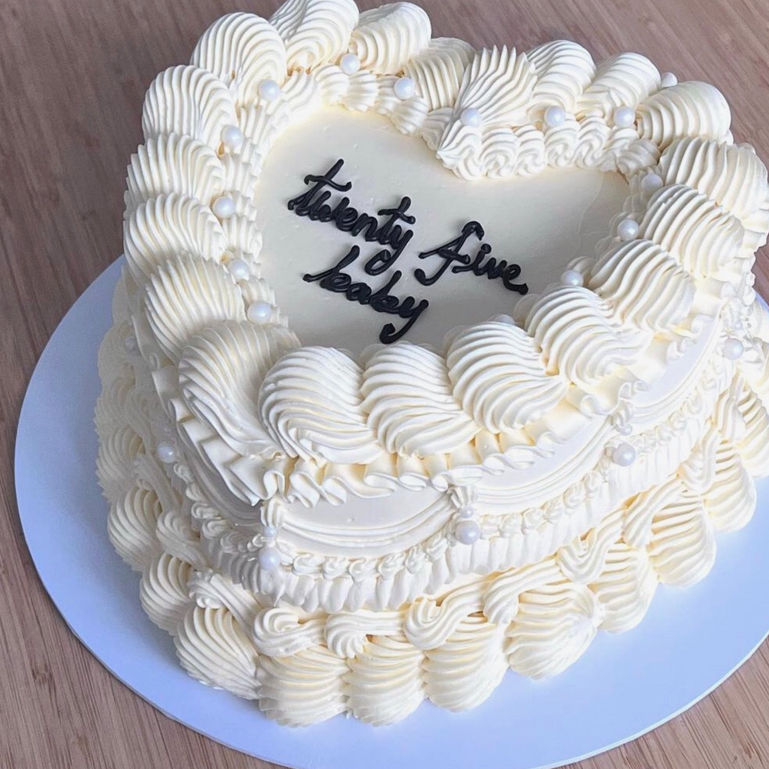 Heart shape shop birthday cake